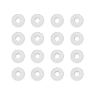 16 Grommets on a white background