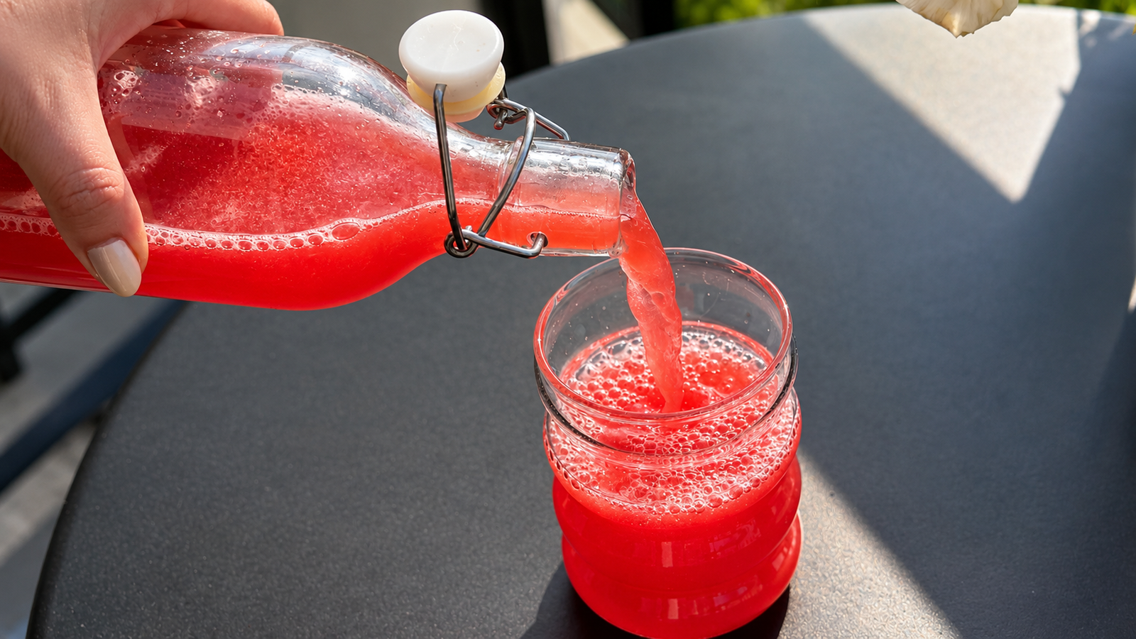Homemade Raspberry Lemon Probiotic Soda