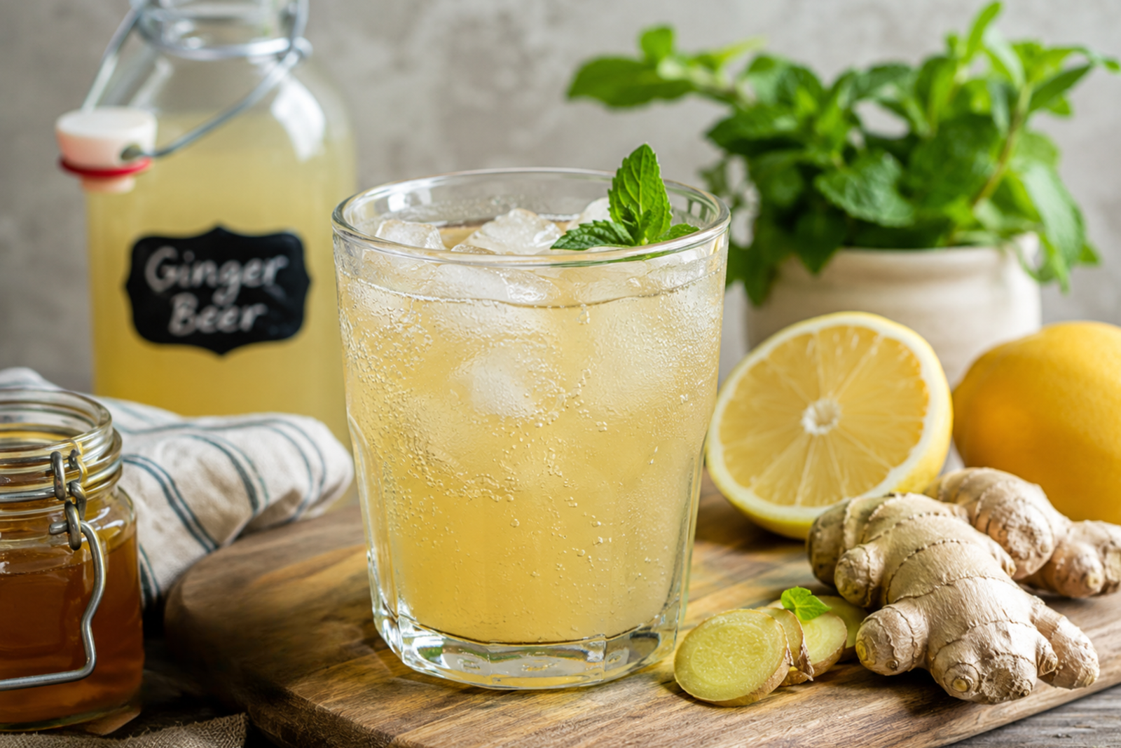 Homemade Ginger Beer Recipe