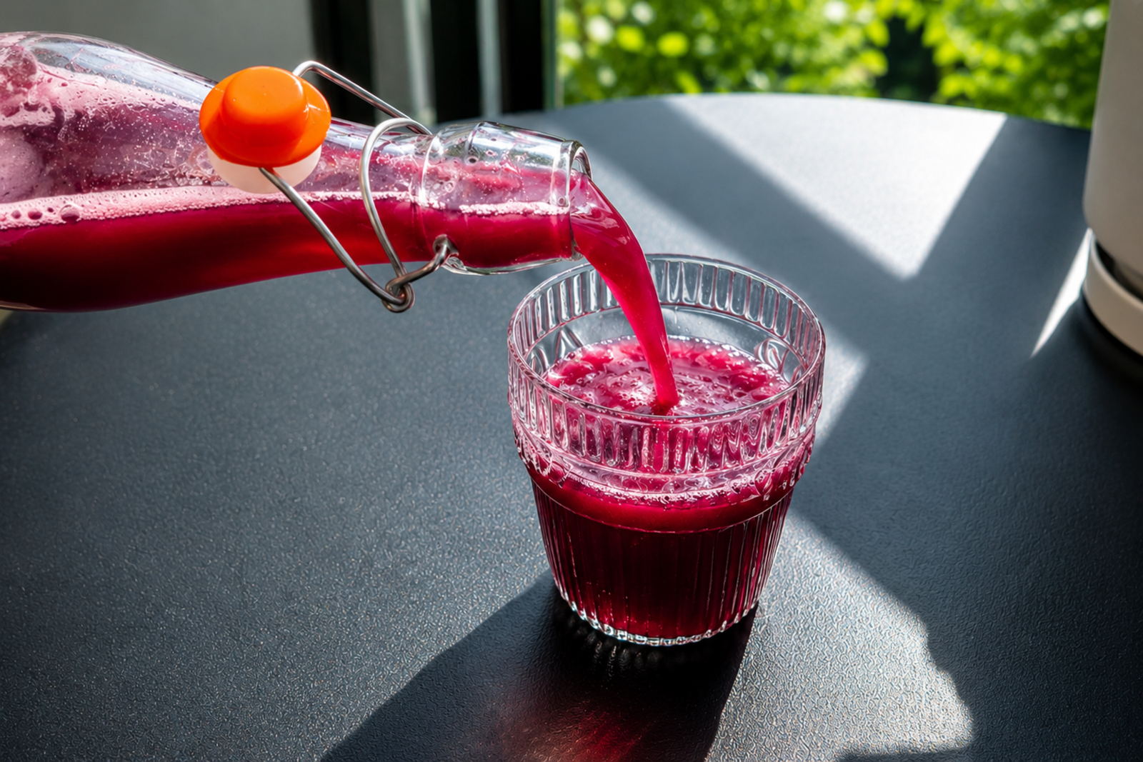 Homemade Blueberry Lemon Probiotic Soda