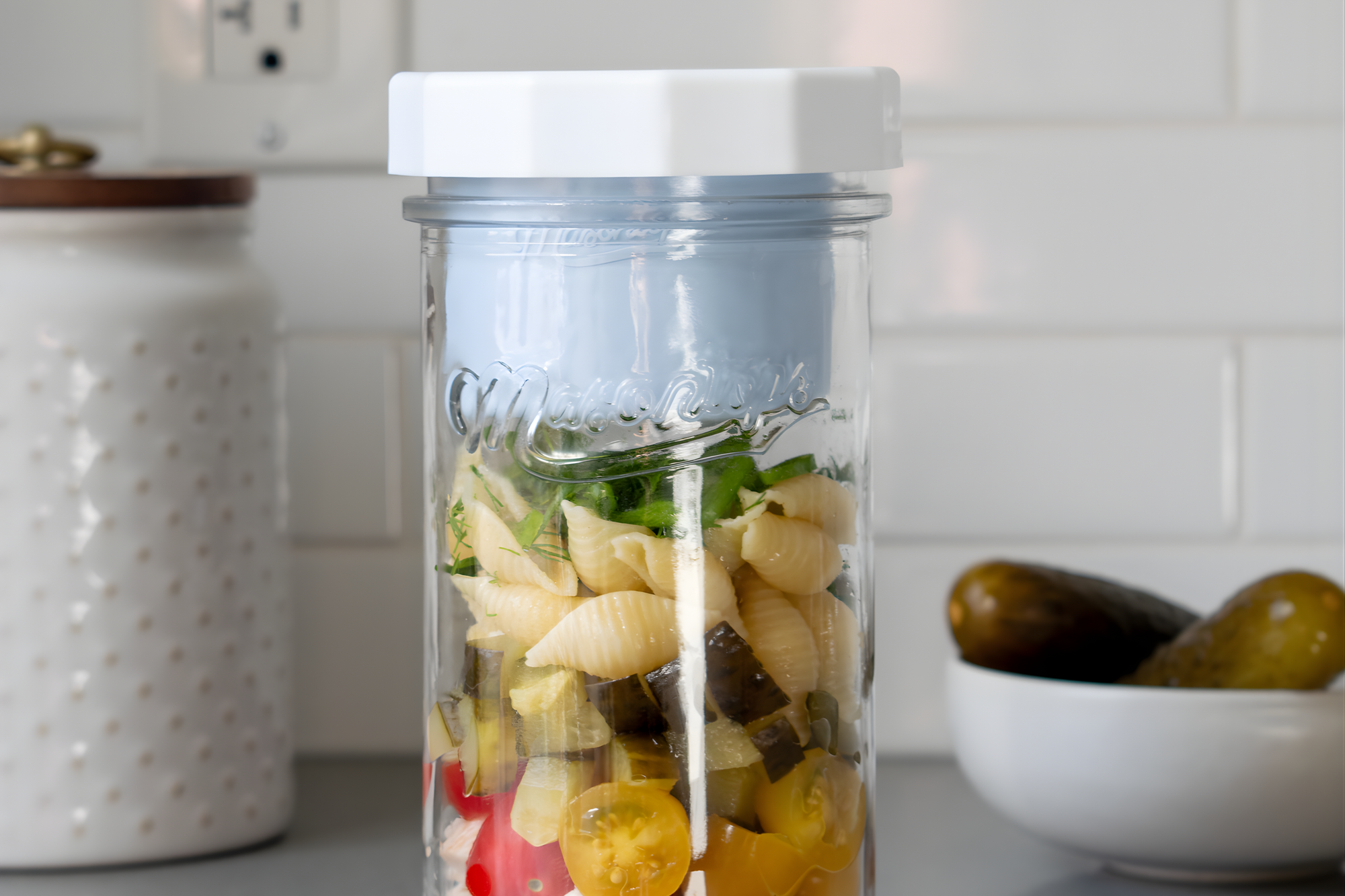 Dill Pickle Mason Jar Salad