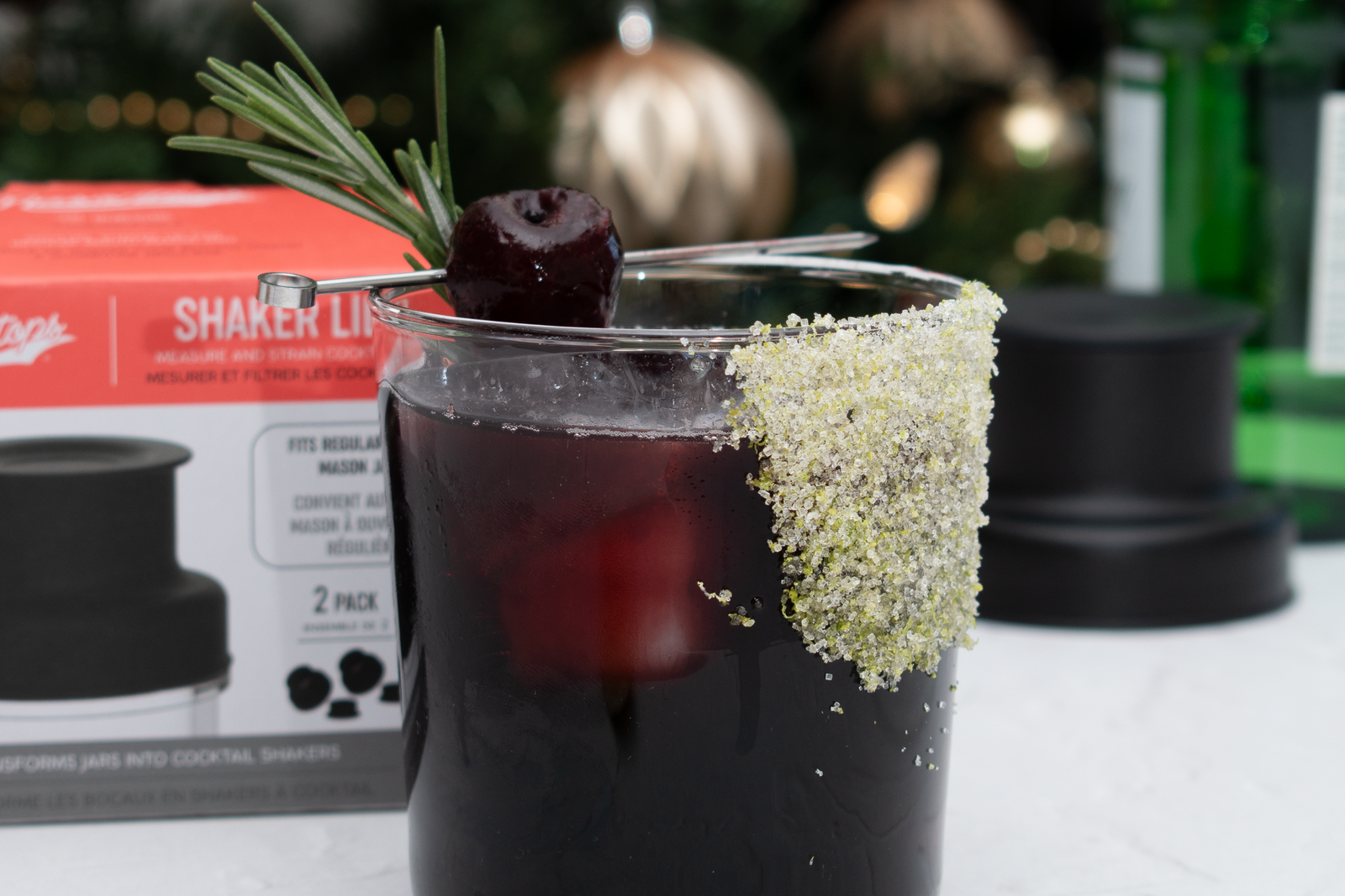 Cozy Cherry Fizz Cocktail