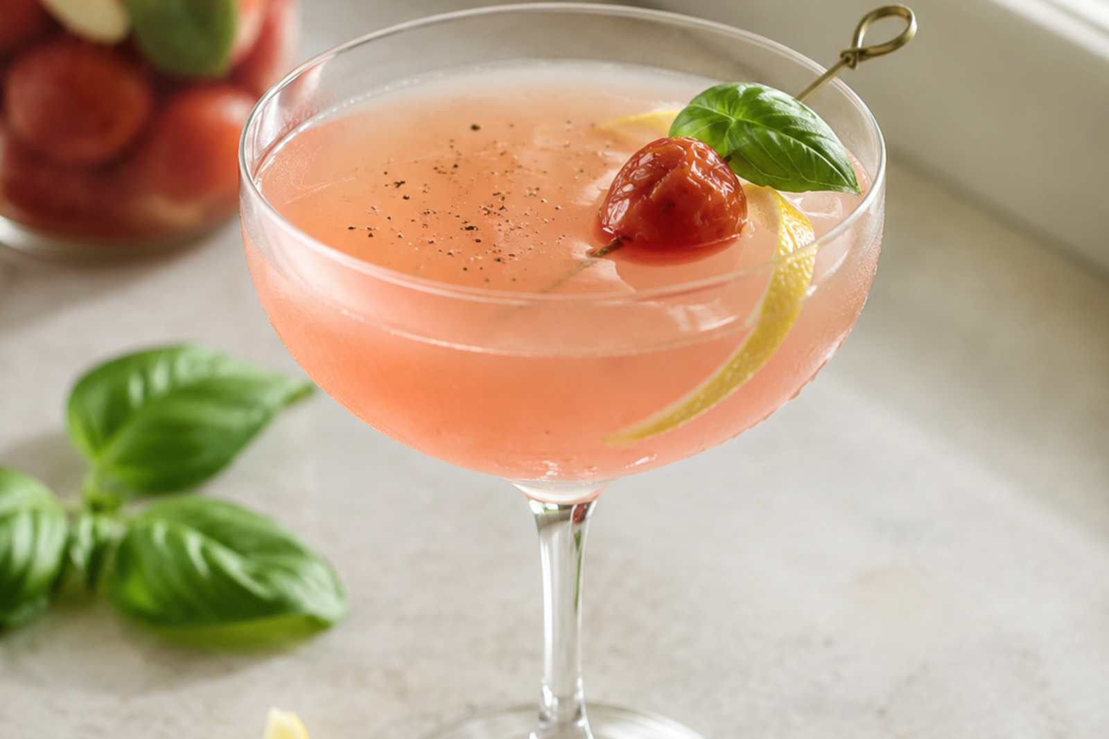 Fermented Tomatini Cocktail