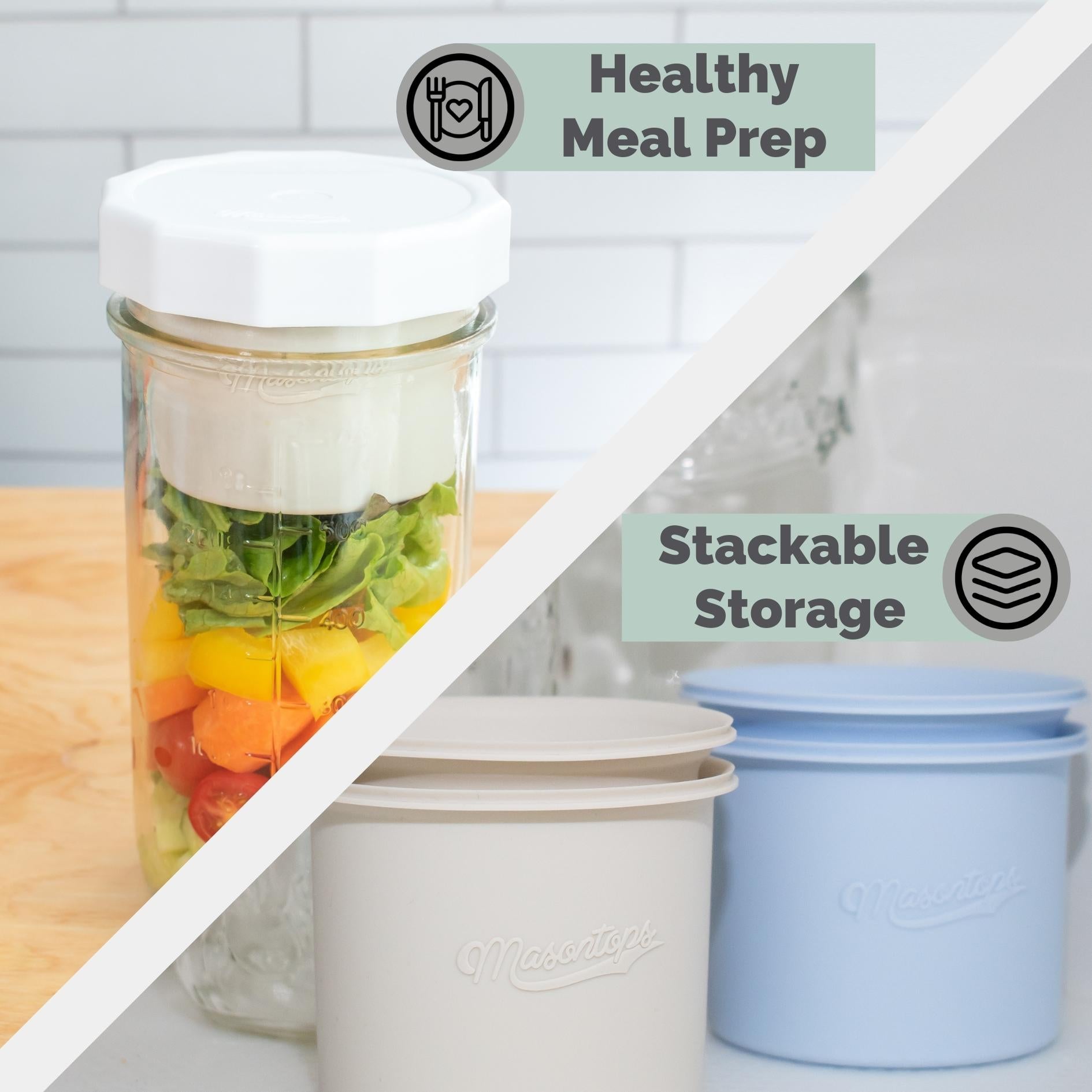 Snack Stack: Mason Jar Meal Prep Dividers 