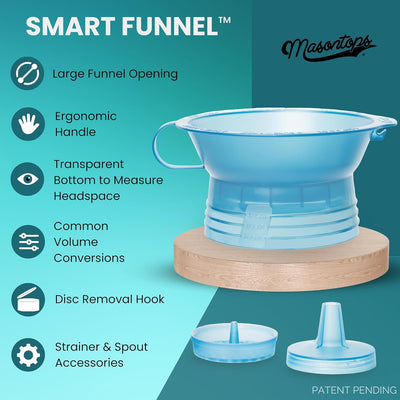 Masontops Smart Funnel - Canning Funnel with Strainer
