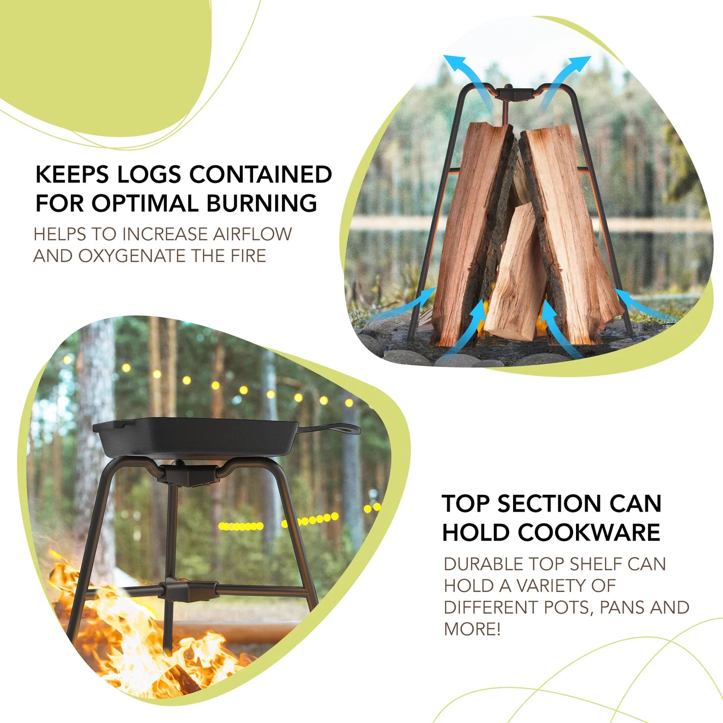 Flame Frame Vertical Bonfire Builder - Masontops.com Flame Frame Vertical Bonfire Builder - Masontops.com