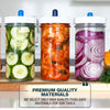 three jars of fermented veggies