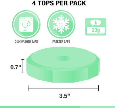 dimensions of the lids