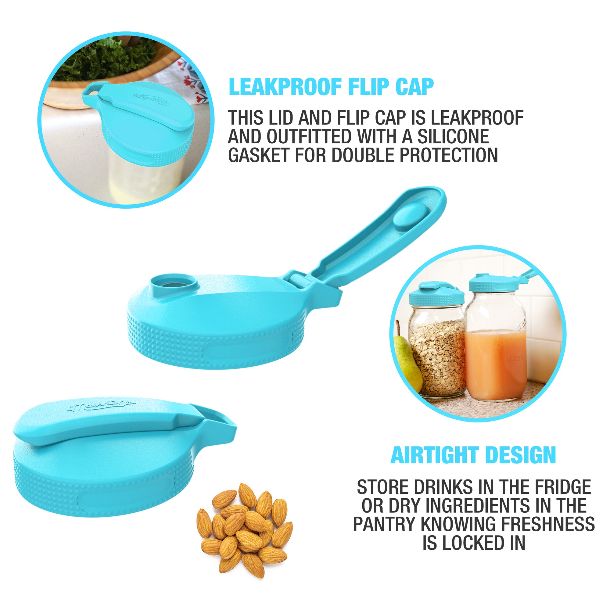 Multi Top Flip Cap Lids