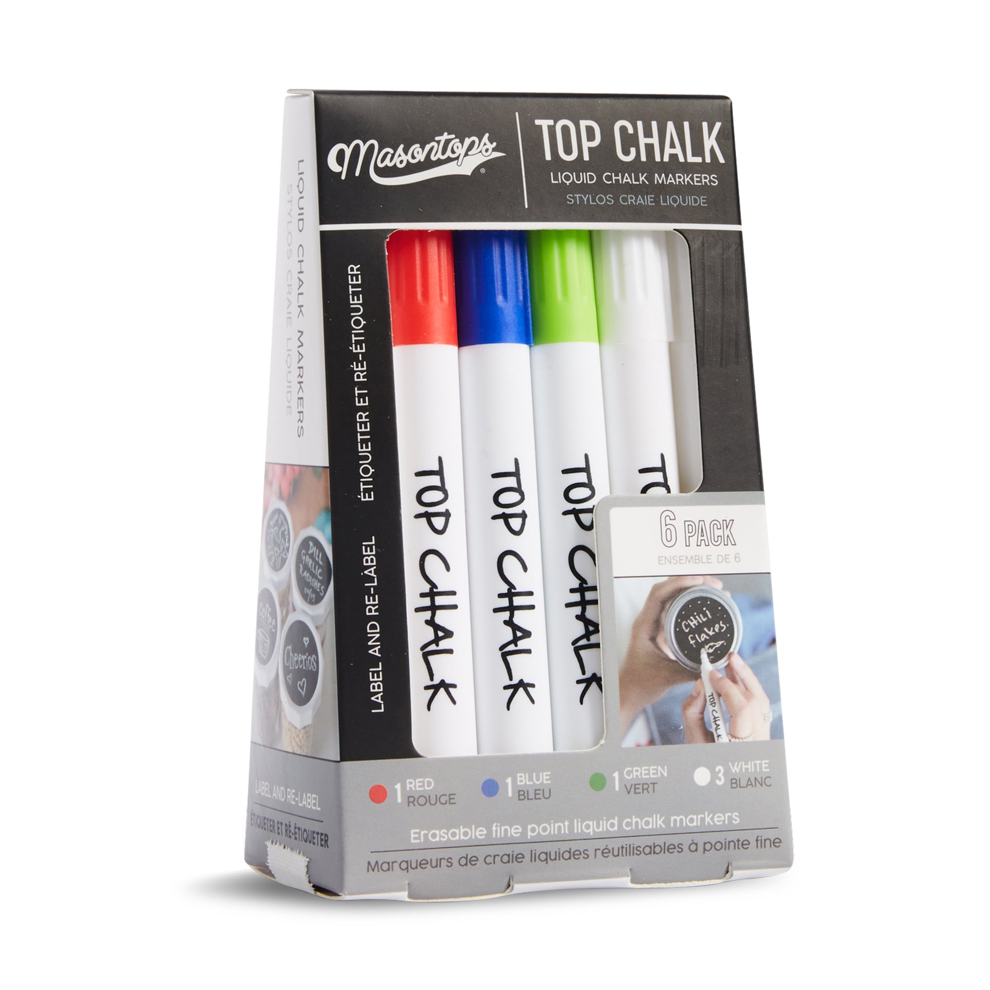 Erasable White Chalk Marker