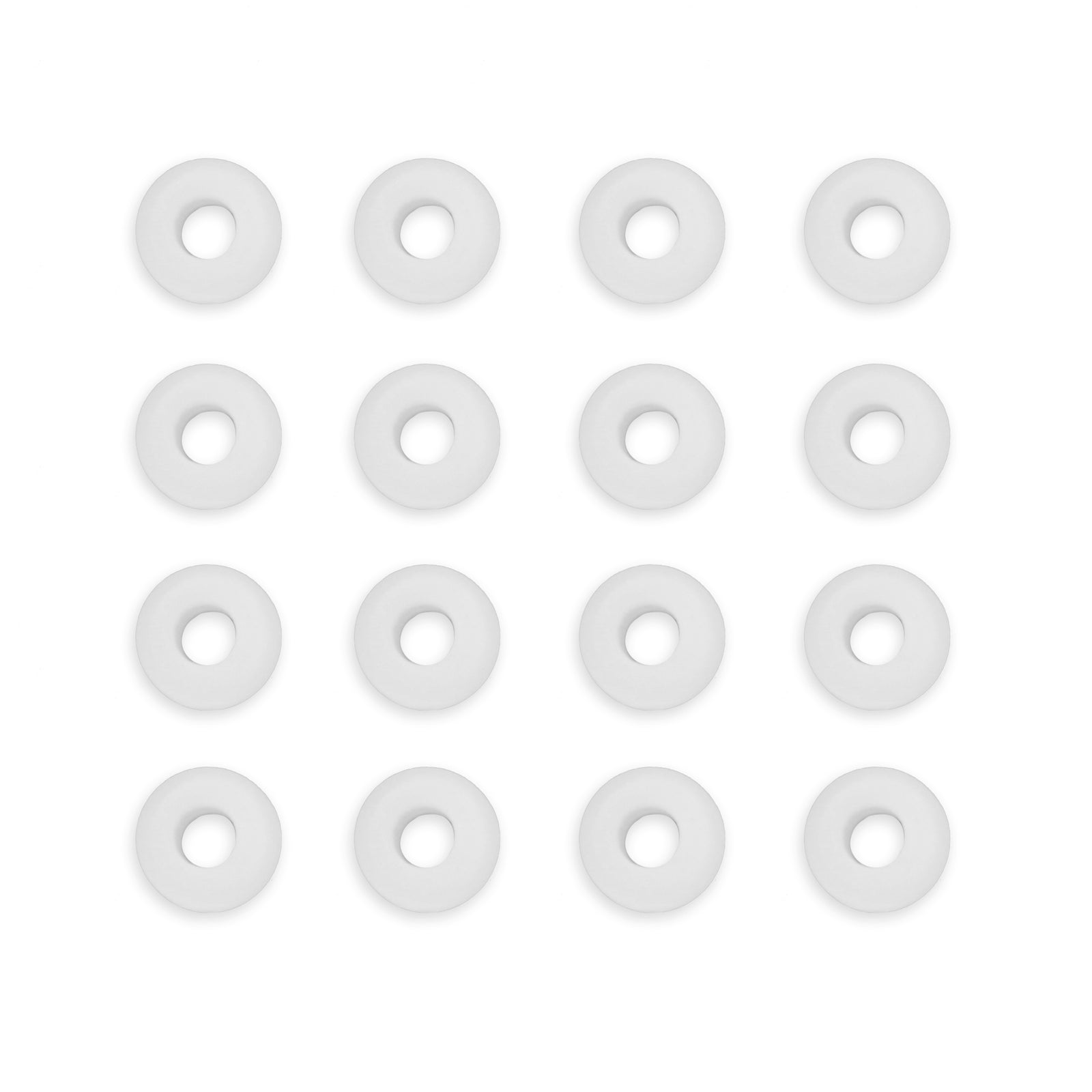 16 Grommets on a white background