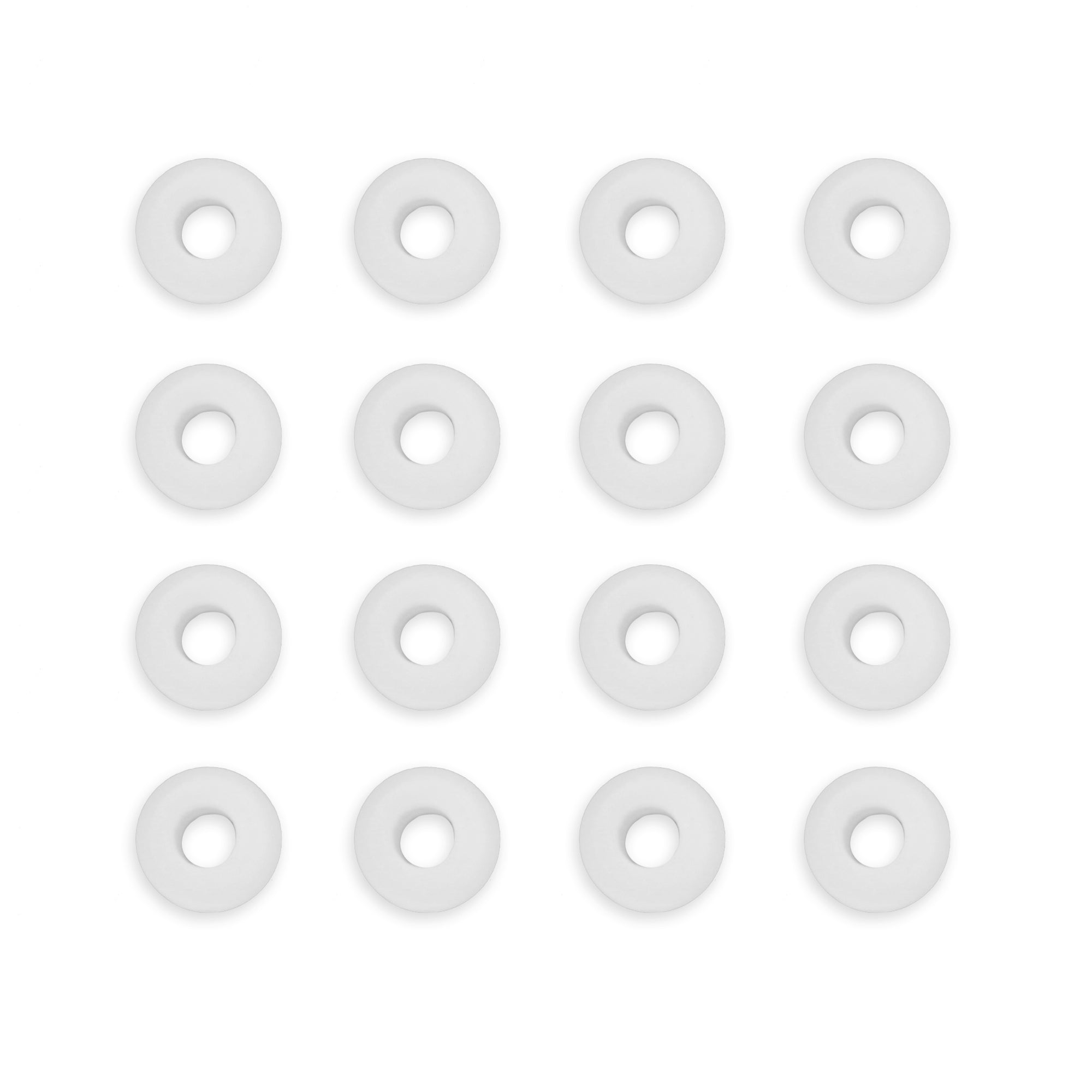 16 Grommets on a white background