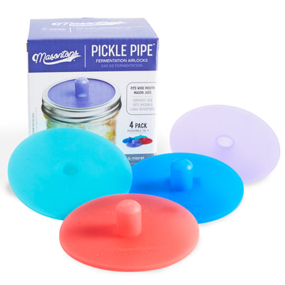 pickle pipe airlocks with the box on the white background